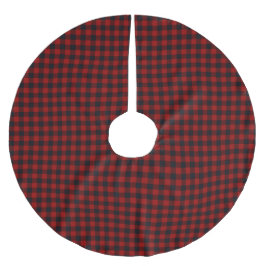 Roter Weihnachtsmuster  Polyester Weihnachtsbaumdecke