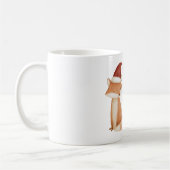 Roter Weihnachtsmützenfuchs Kaffeetasse (Links)