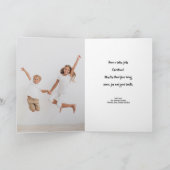 Roter Weihnachtsschmuck Faltkarte Karte (Innenseite)