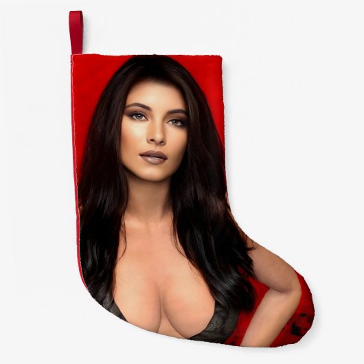 roter Weihnachtsstrumpf Kleiner Weihnachtsstrumpf (Vorderseite)
