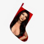roter Weihnachtsstrumpf Kleiner Weihnachtsstrumpf (Vorderansicht (hängend))
