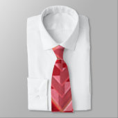 "Roter Wein Abstrakte Formen" Die trendy Neck Tie Krawatte (Gebunden)