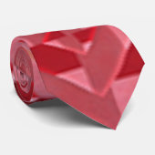 "Roter Wein Abstrakte Formen" Die trendy Neck Tie Krawatte (Gerollt)