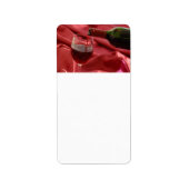 Roter Wein Adressaufkleber (Vorne)