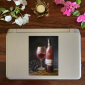 Roter Wein Aufkleber