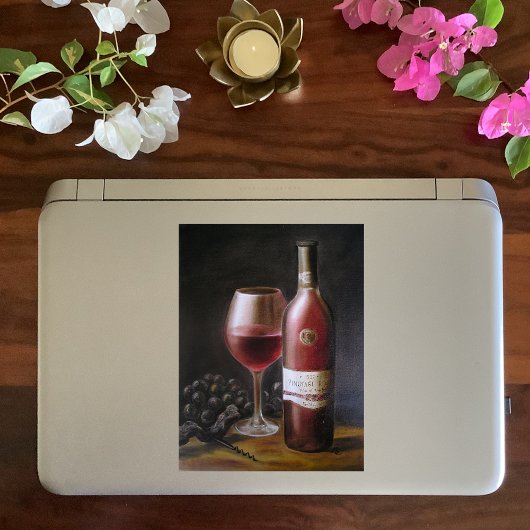 Roter Wein Aufkleber
