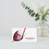 Roter Wein, Bar/Weinkeller Visitenkarte (Stehend Vorderseite)