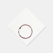 Roter Wein Cocktail Serviette (Ecke)