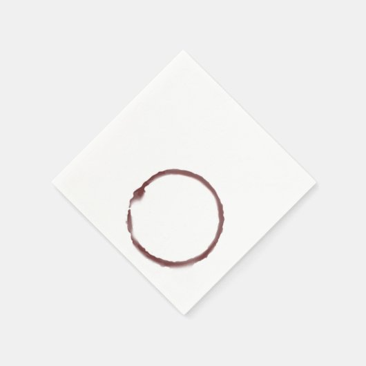 Roter Wein Cocktail Serviette (Ecke)