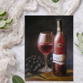 Roter Wein Einladung