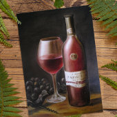 Roter Wein Einladung