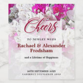 Roter Wein - Etikett für Weißweine und Rosa (Einzelnes Label)