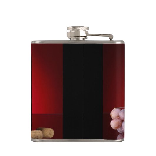 Roter Wein Flachmann (Rückseite)