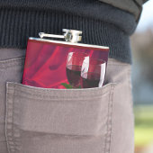 Roter Wein Flachmann