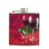 Roter Wein Flachmann (Vorderseite)