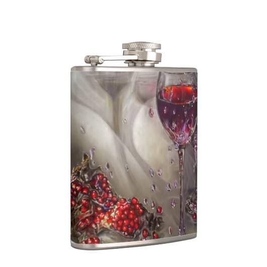 Roter Wein Flachmann (Rechts)