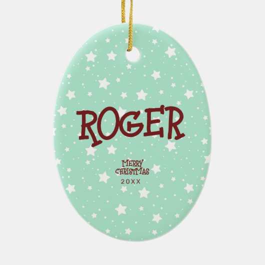 Roter Wein Glas mit Weihnachtsmannmütze Weinkultur Keramik Ornament (Hinten)