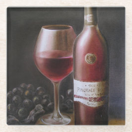 Roter Wein Glasuntersetzer