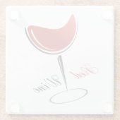 Roter Wein Glasuntersetzer (Rückseite)