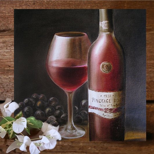 Roter Wein Glasuntersetzer