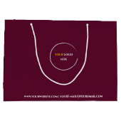 Roter Wein Große Geschenktasche Geschenktüte (Rückseite)