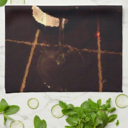 Roter Wein Handtuch (Gefaltet)