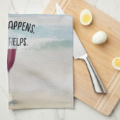 Roter Wein im Hintergrund Geschirrtuch (Viertel Falte)