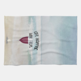 Roter Wein im Hintergrund Geschirrtuch