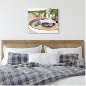 Roter Wein im Weingarten Leinwanddruck (Insitu (Schlafzimmer))