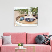 Roter Wein im Weingarten Leinwanddruck (Insitu (Wohnzimmer))