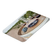 Roter Wein im Weingarten Magnet (Linke Seite)