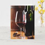 Roter Wein Karte (Gelbe Blume)