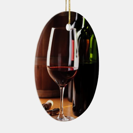 Roter Wein Keramik Ornament (Rechts)