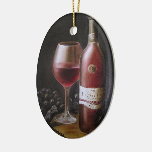 Roter Wein Keramik Ornament (Links)