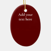 Roter Wein Keramik Ornament (Hinten)