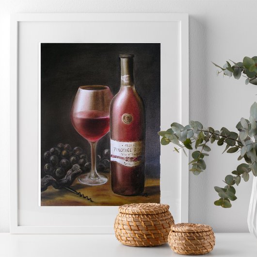 Roter Wein - Kunstdrucken Poster