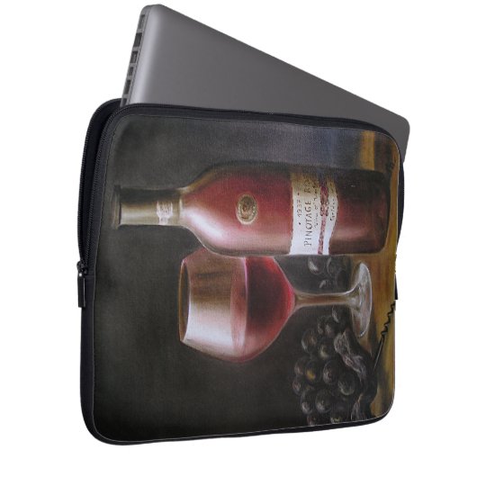 Roter Wein Laptopschutzhülle (Vorne Rechts)