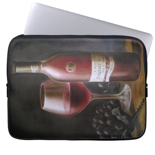 Roter Wein Laptopschutzhülle (Vorderseite)