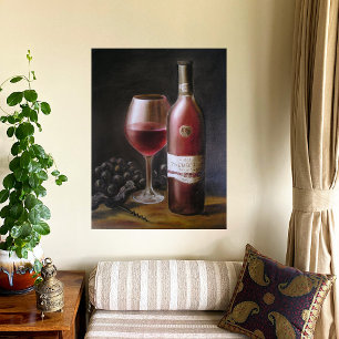 Roter Wein Leinwanddruck