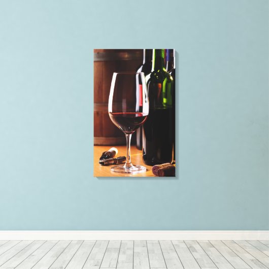 Roter Wein Leinwanddruck (Insitu (Holzboden))