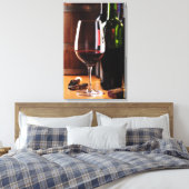 Roter Wein Leinwanddruck (Insitu (Schlafzimmer))