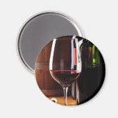 Roter Wein Magnet (Vorderseite/Rückseite)
