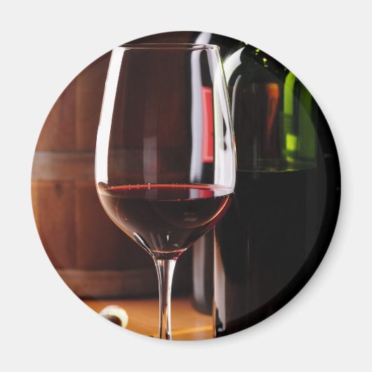 Roter Wein Magnet (Vorne)