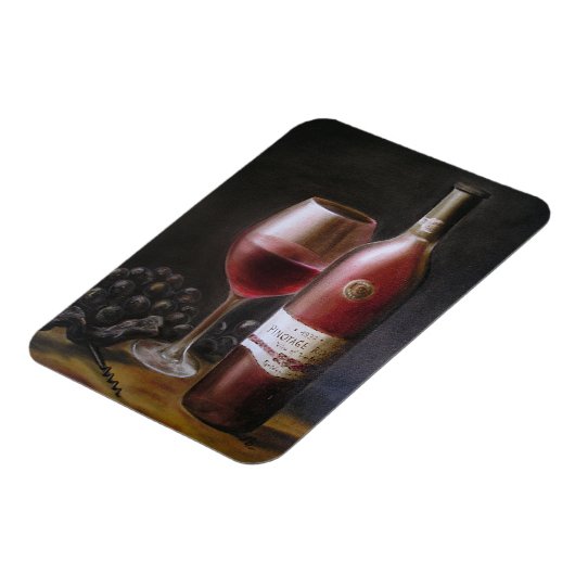 Roter Wein Magnet (Linke Seite)
