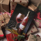 Roter Wein Magnetkarte