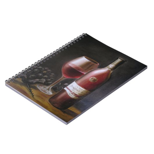 Roter Wein Notizblock (Linke Seite)