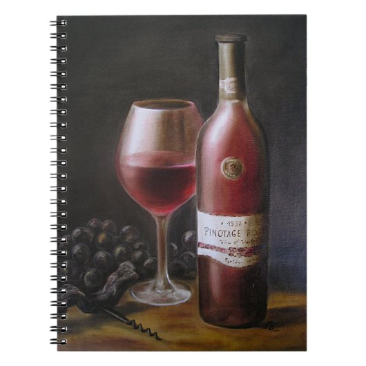 Roter Wein Notizblock (Vorderseite)