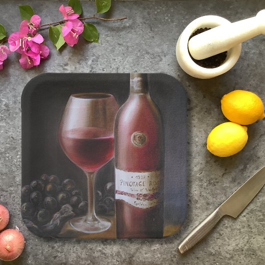 Roter Wein Pappteller