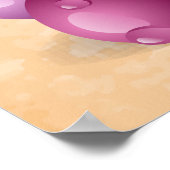 Roter Wein Poster (Ecke)