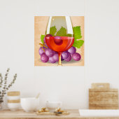 Roter Wein Poster (Küche)